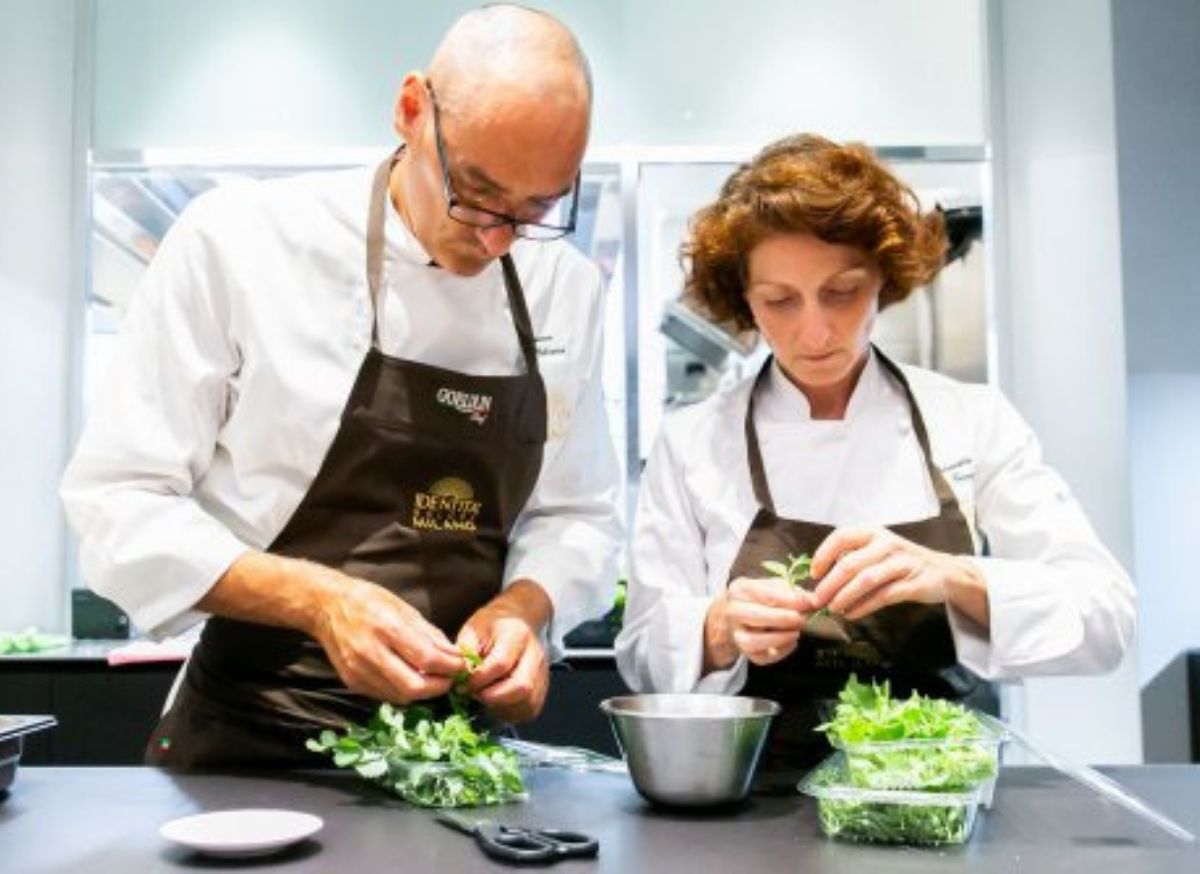 Daniela Cicioni e Simone Salvini, protagonisti della cena “Colori e sapori di una cucina 100% vegetale”