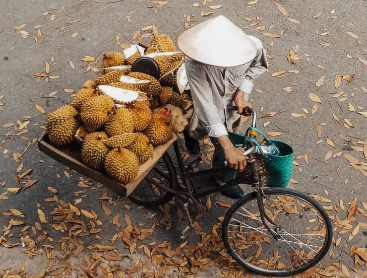 venditore di durian