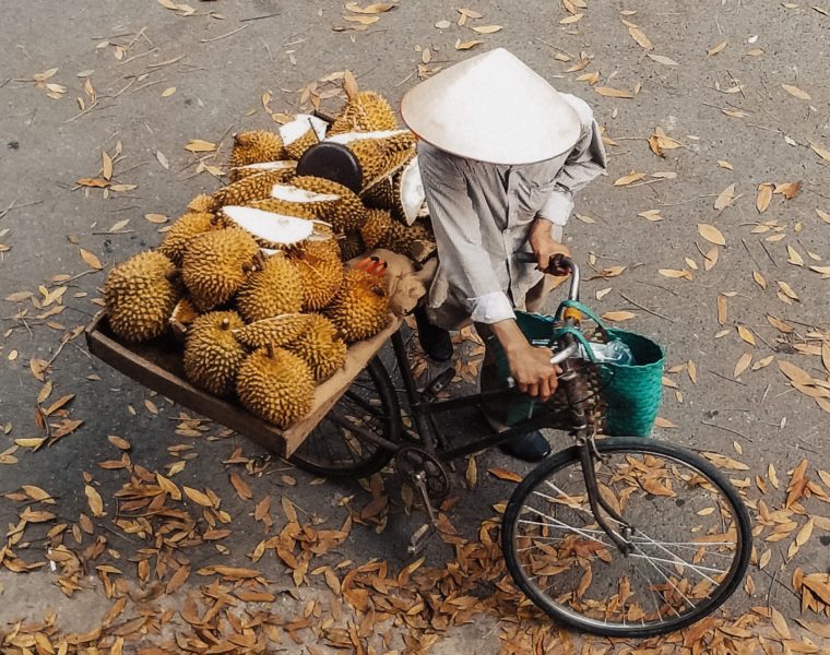 venditore di durian