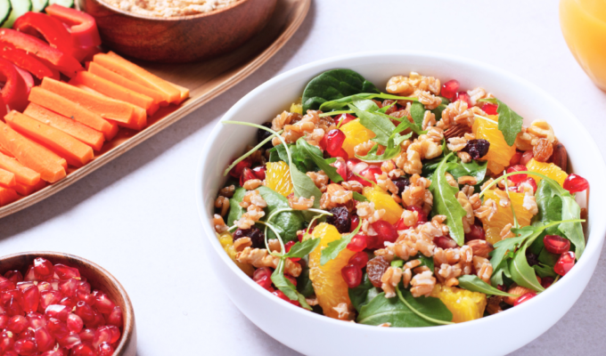 Esempio di tavolata per il Veganuary